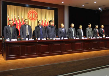 市政协副主席何茂远、李建军等一行到菏泽大剧院检查指导工作